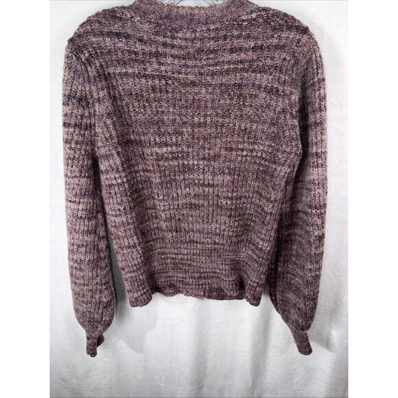 Who What Wear Womens Button-Up Wool Blend Cardigan Plum 🍆 Sweater Small - Picture 12 of 12